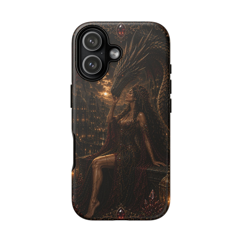 Dragon Goddess Phone Case — Dark Fantasy Protective iPhone Cover