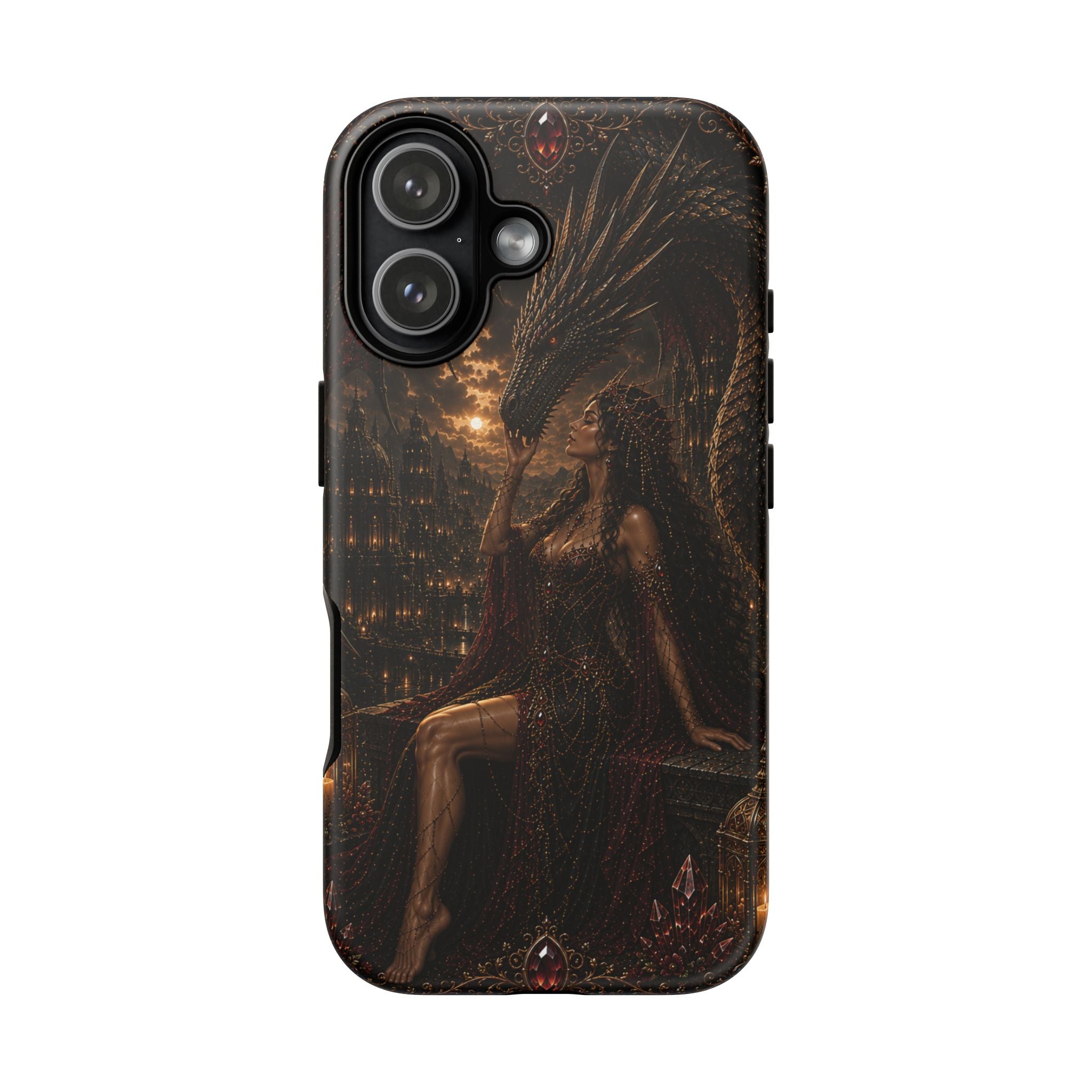 Dragon Goddess Phone Case — Dark Fantasy Protective iPhone Cover
