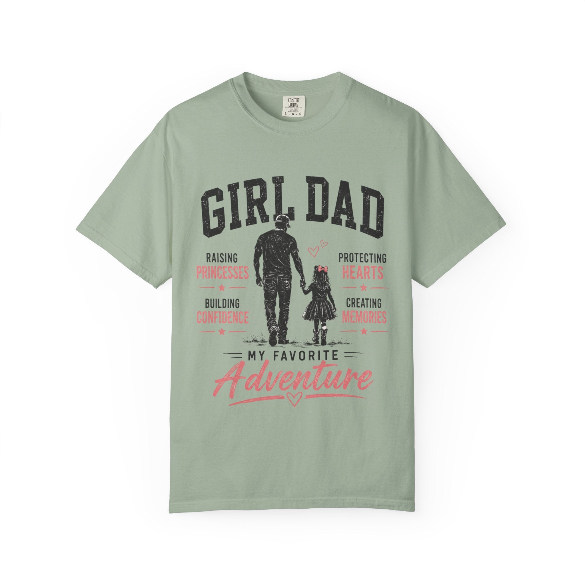 Girl Dad silhouette My Favorite Adventure shirt | Daddy and daughter tee