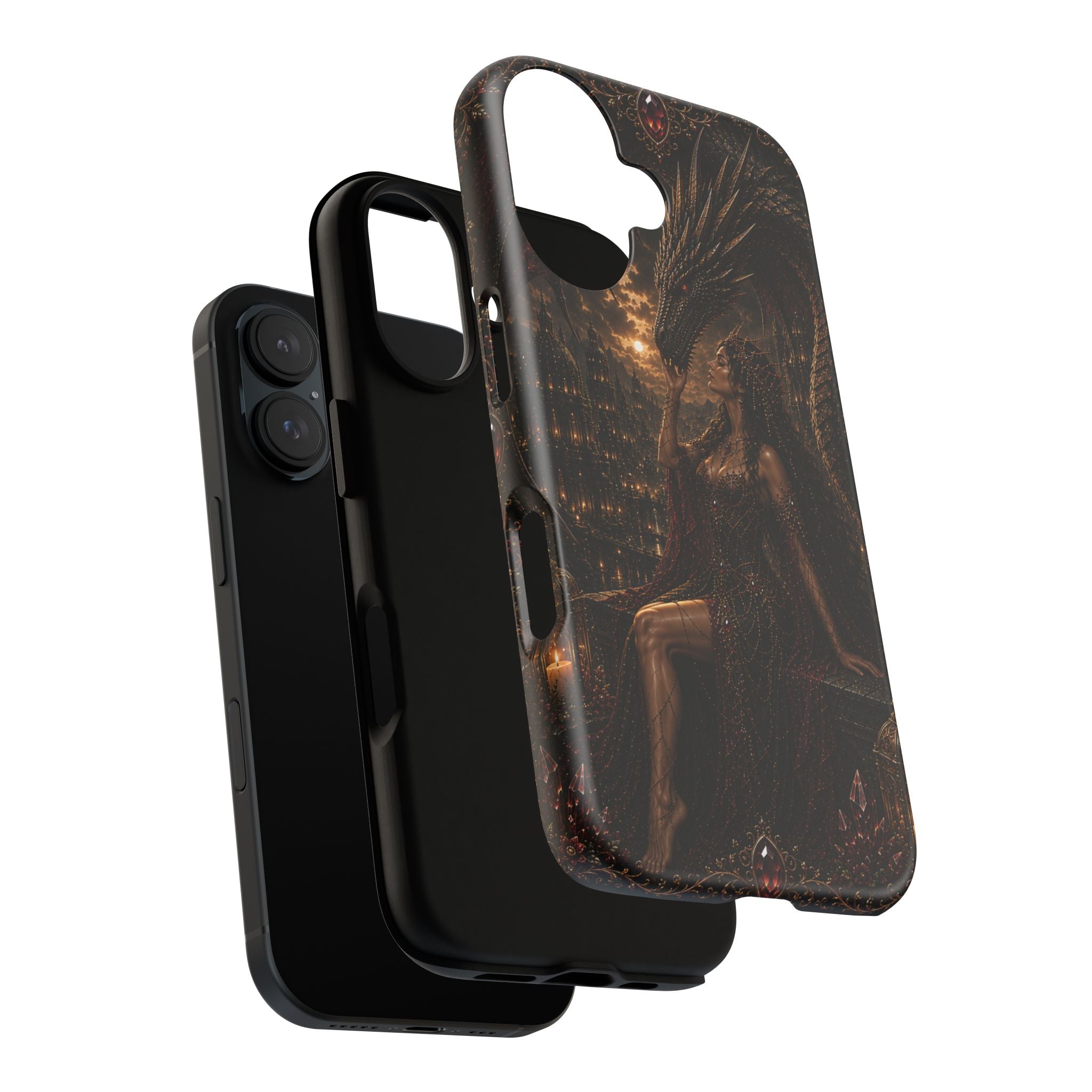 Dragon Goddess Phone Case — Dark Fantasy Protective iPhone Cover