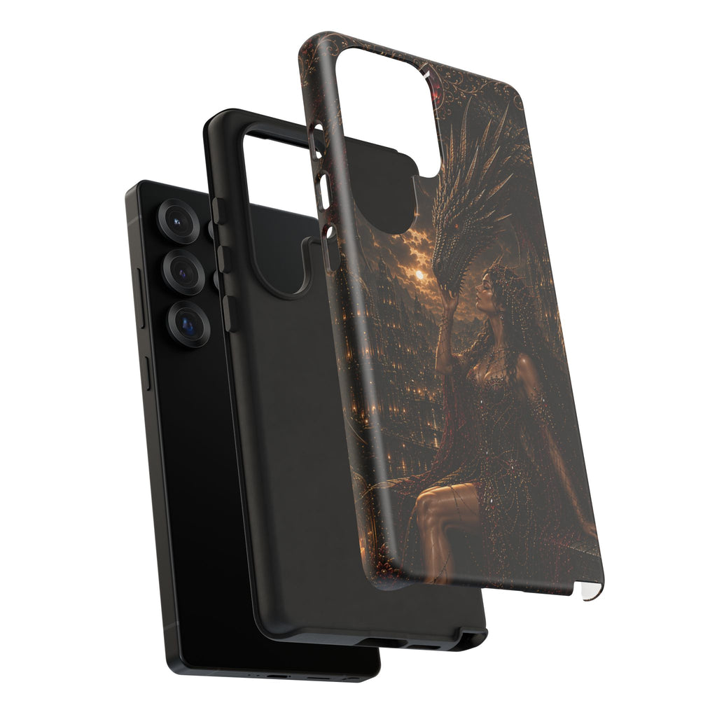 Dragon Goddess Phone Case — Dark Fantasy Protective iPhone Cover