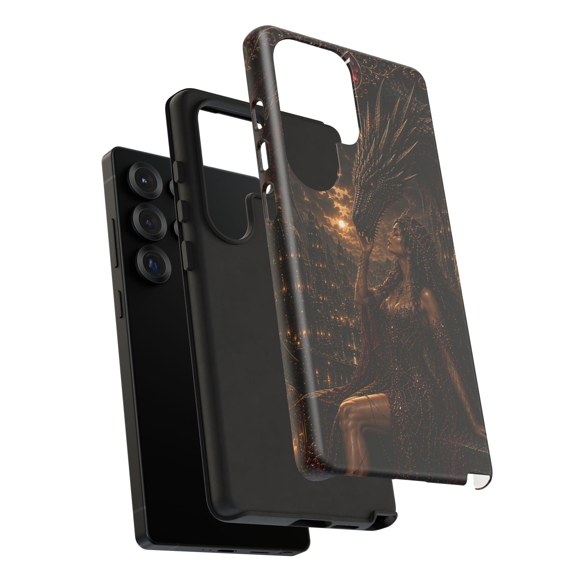 Dragon Goddess Phone Case — Dark Fantasy Protective iPhone Cover