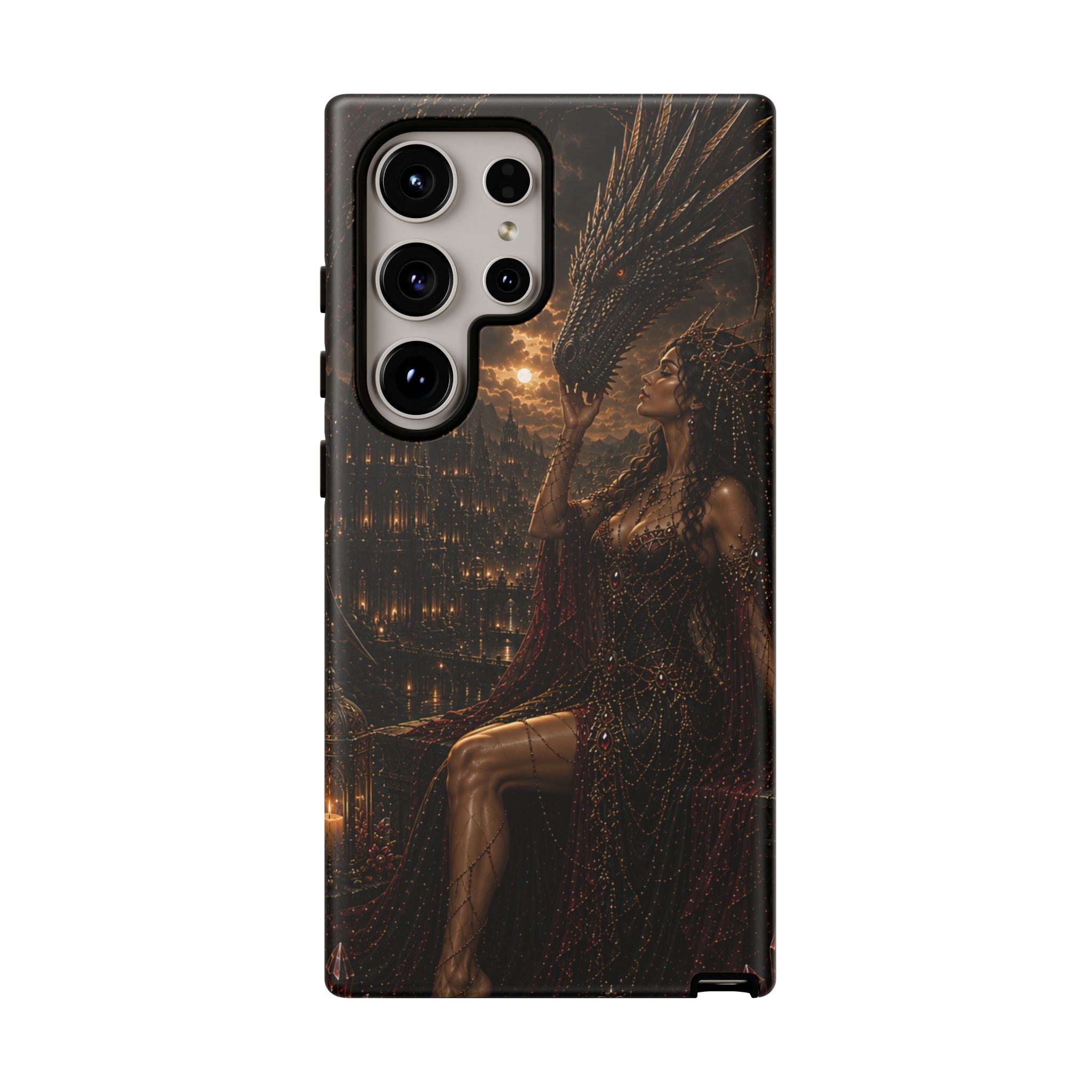 Dragon Goddess Phone Case — Dark Fantasy Protective iPhone Cover