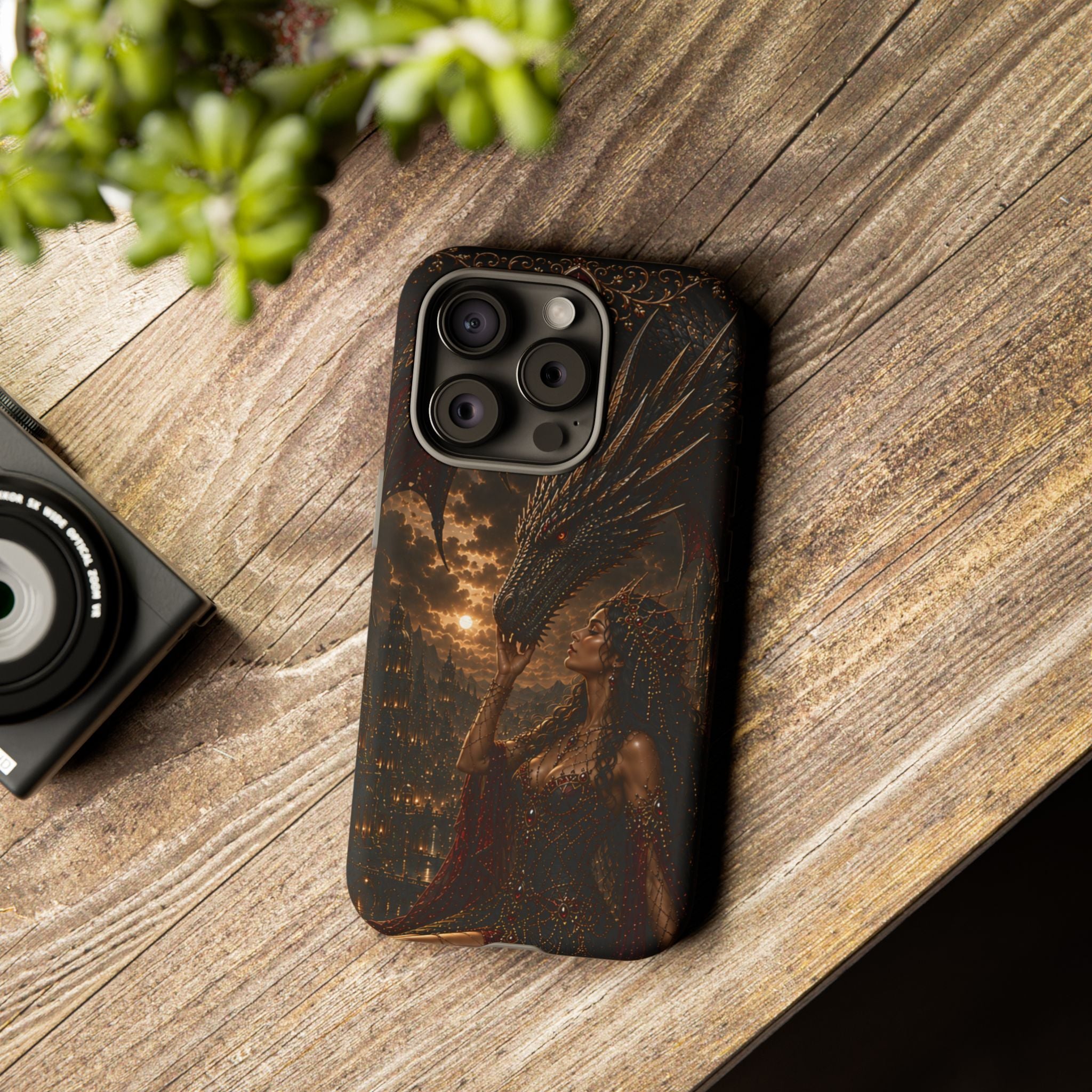 Dragon Goddess Phone Case — Dark Fantasy Protective iPhone Cover