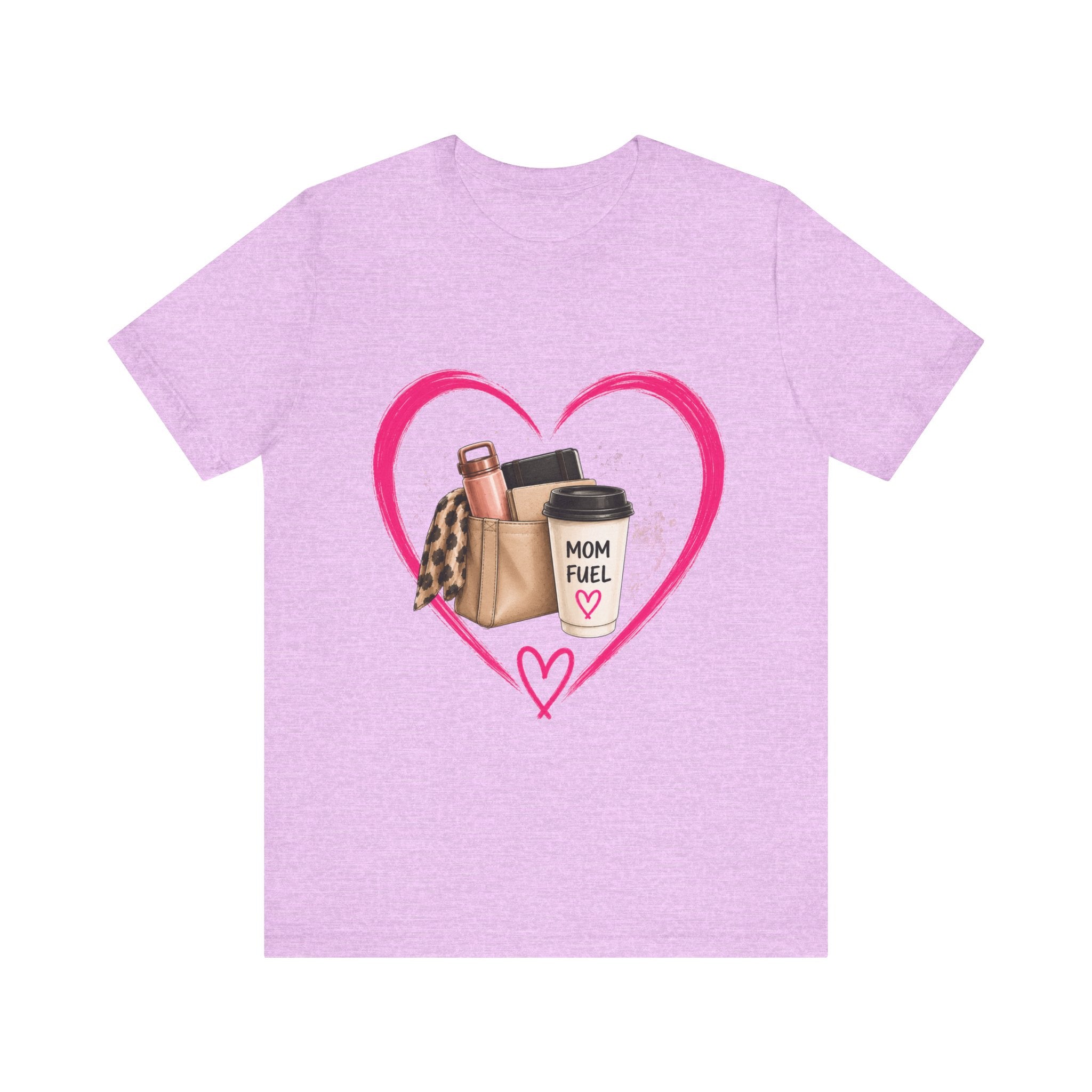 Mom Fuel coffee cup heart T-Shirt | mom life, latte design