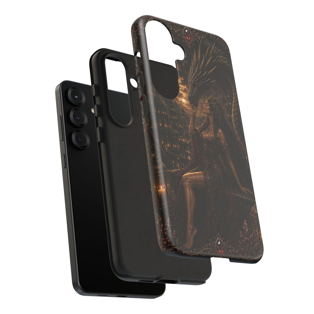 Dragon Goddess Phone Case — Dark Fantasy Protective iPhone Cover