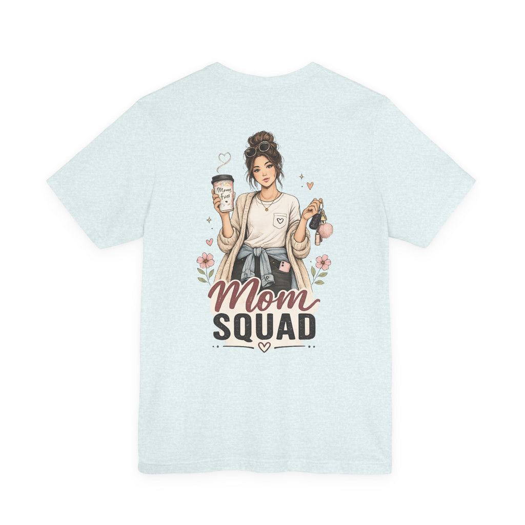 Mom Squad Mom Illustration T-Shirt | Coffee Mom Shirt