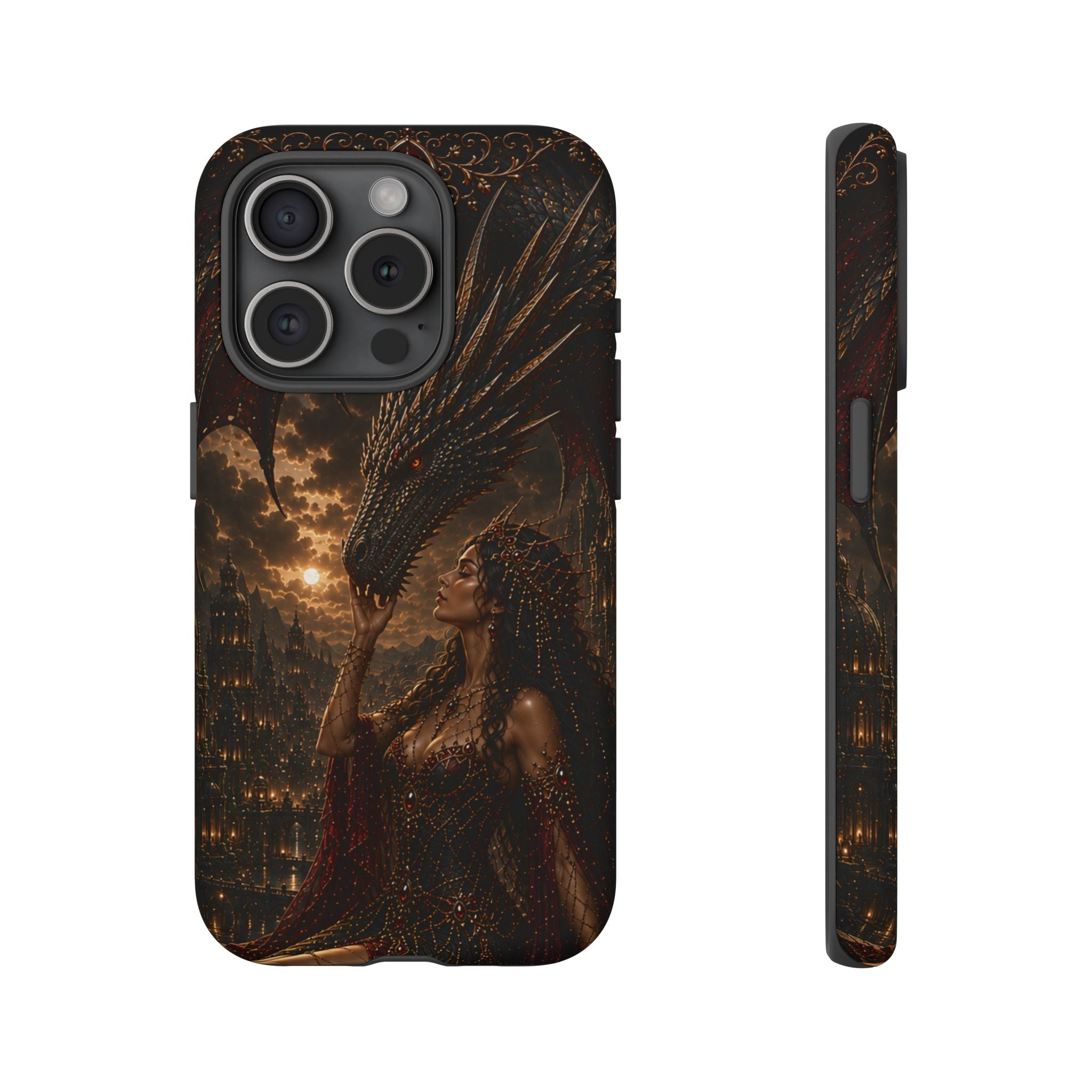 Dragon Goddess Phone Case — Dark Fantasy Protective iPhone Cover