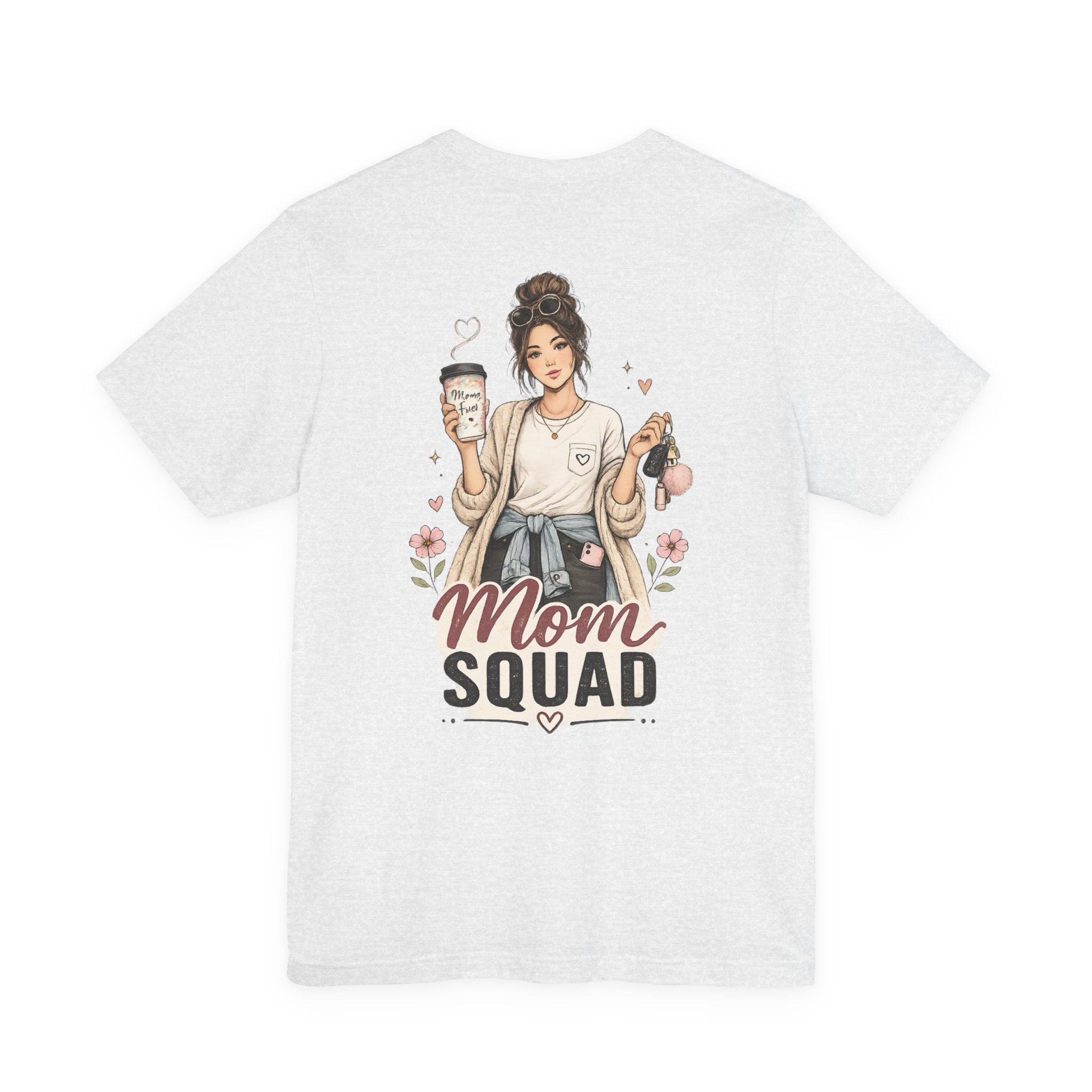 Mom Squad Mom Illustration T-Shirt | Coffee Mom Shirt