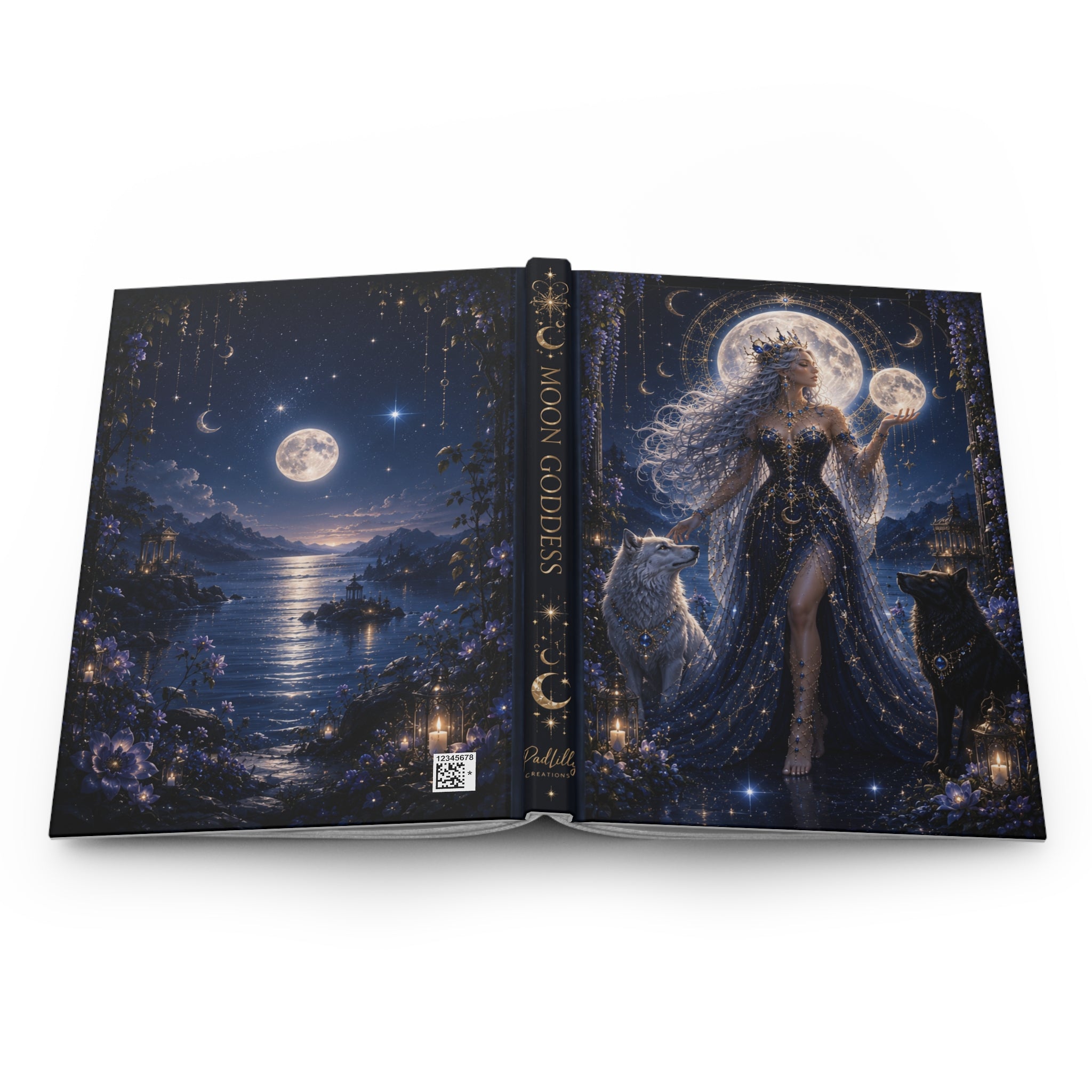 Moon Goddess Journal — Fantasy Hardcover Notebook for Witches & Dreamers