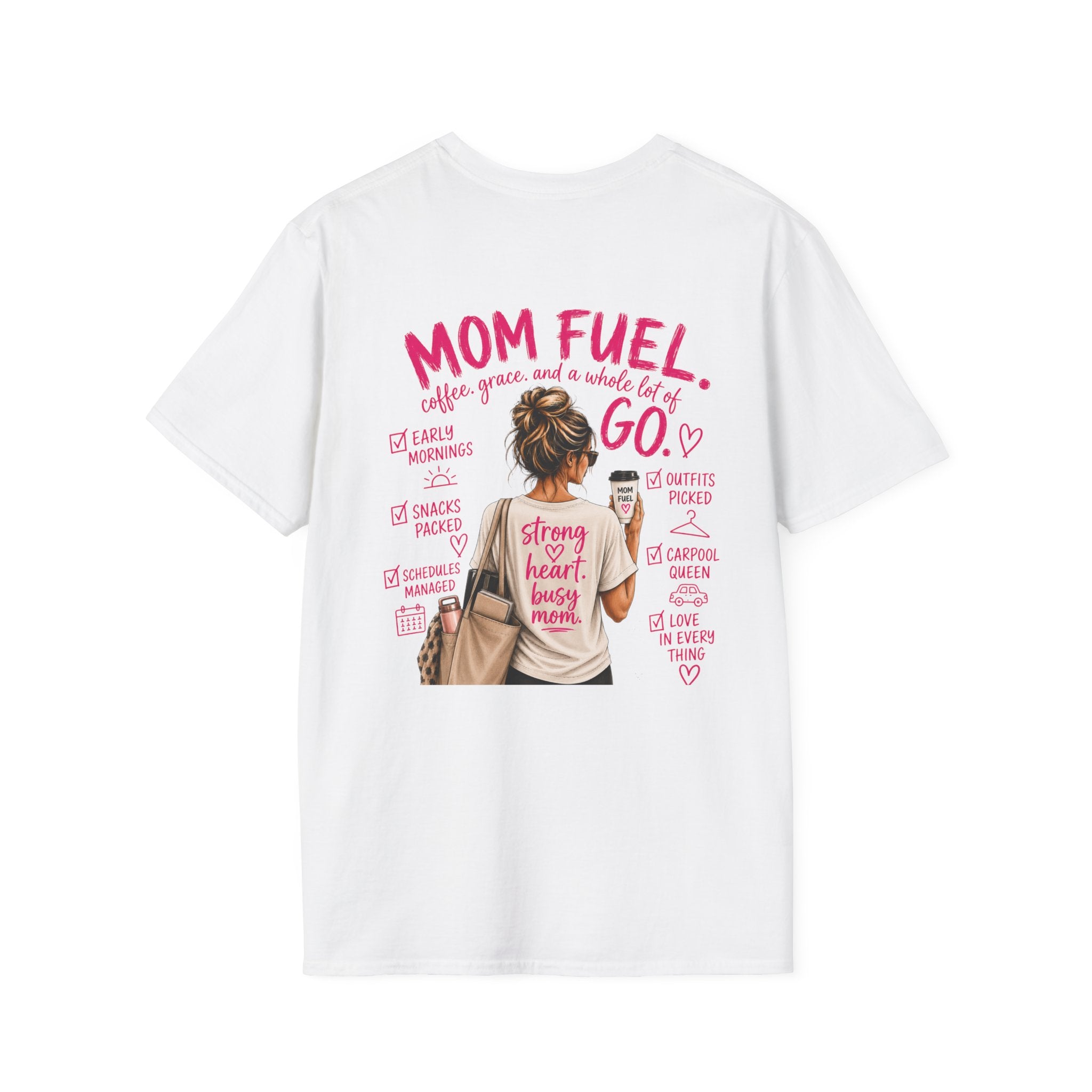 Coffee And Heart Graphic T-Shirt | Mini Chest Design