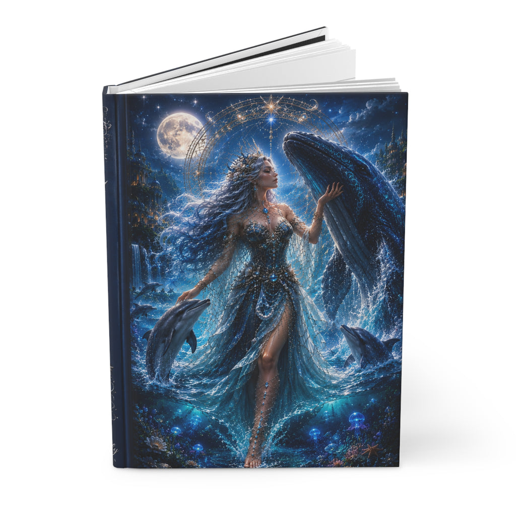 Ocean Goddess Hardcover Journal — Fantasy  Notebook for Dreams & Journaling