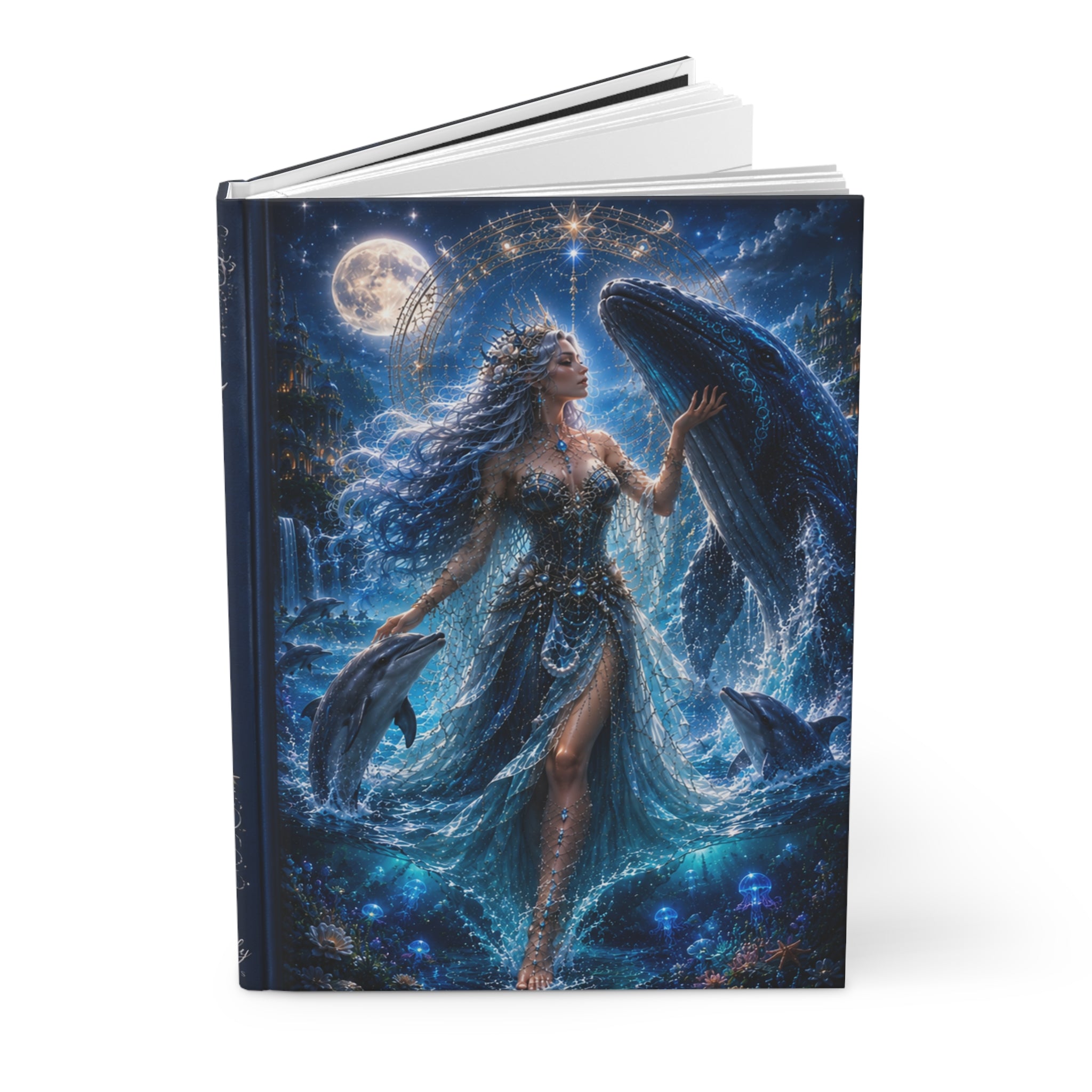 Ocean Goddess Hardcover Journal — Fantasy  Notebook for Dreams & Journaling