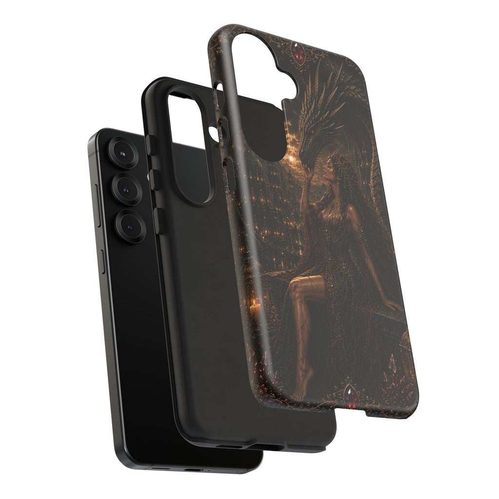 Dragon Goddess Phone Case — Dark Fantasy Protective iPhone Cover