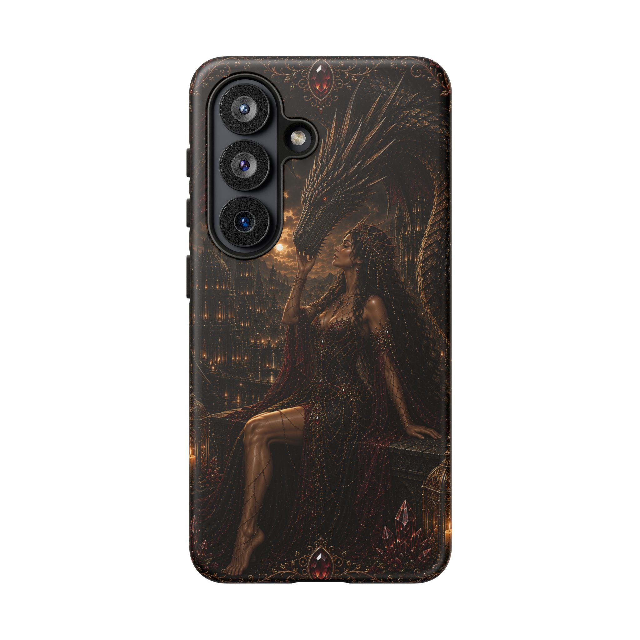 Dragon Goddess Phone Case — Dark Fantasy Protective iPhone Cover