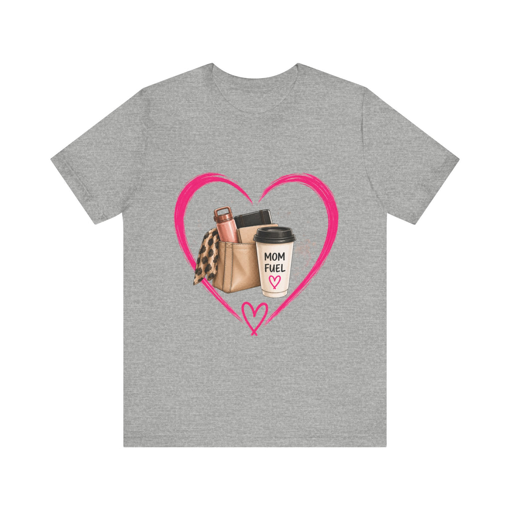 Mom Fuel coffee cup heart T-Shirt | mom life, latte design