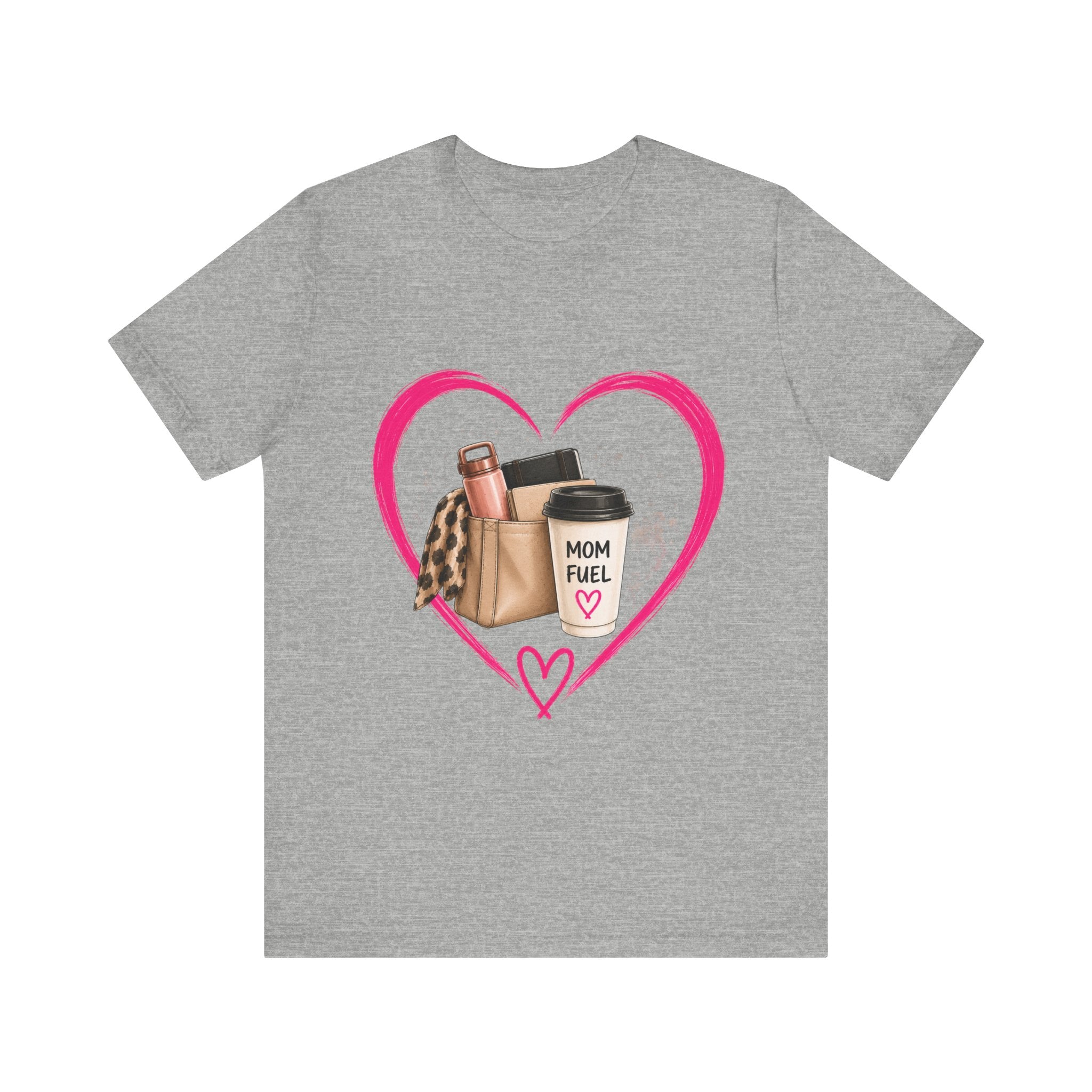 Mom Fuel coffee cup heart T-Shirt | mom life, latte design
