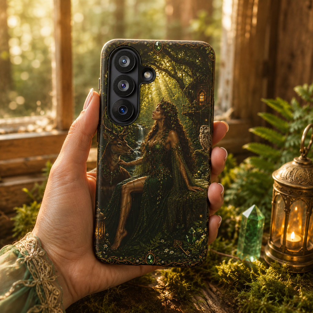 Forest Goddess Phone Case | Woodland Fantasy Cover
