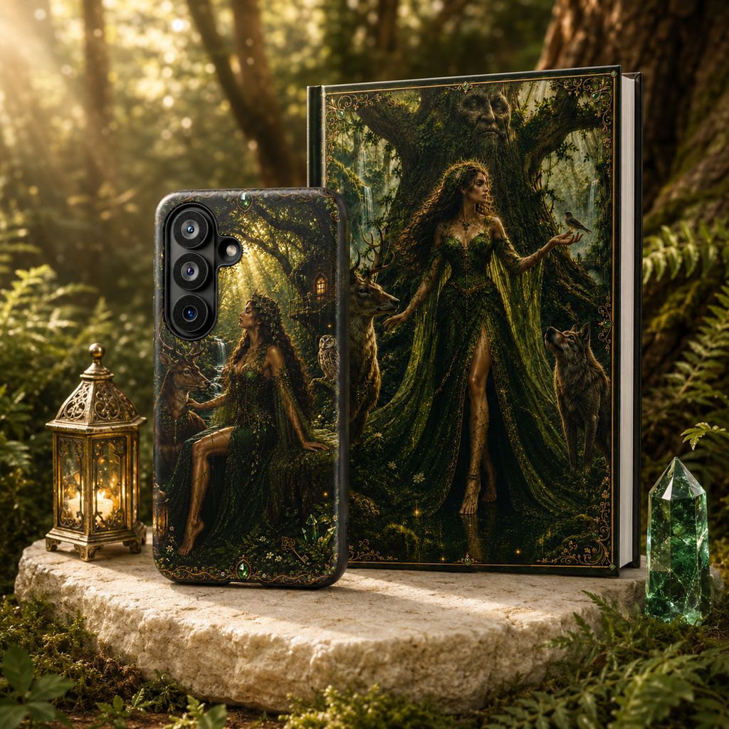 Forest Goddess Phone Case | Woodland Fantasy Cover